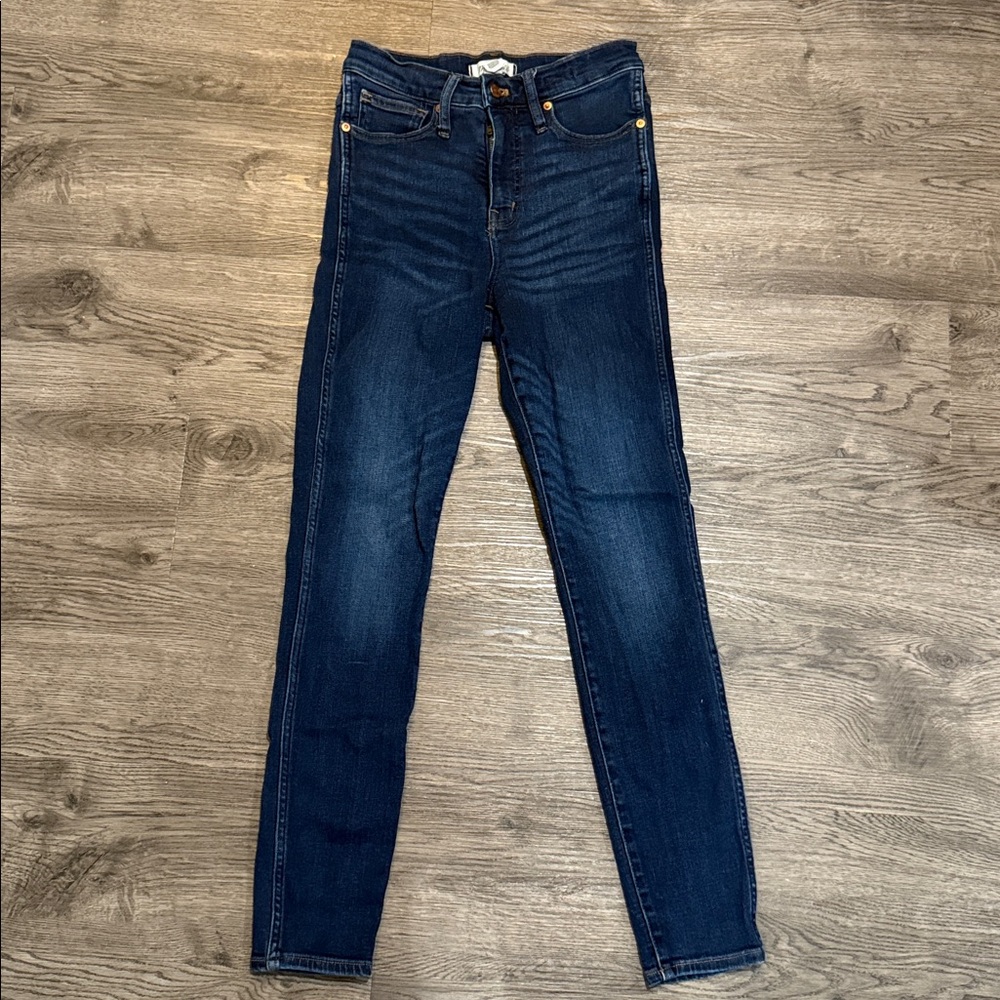 Madewell Indigo Denim Jeans/ High Rise Skinny